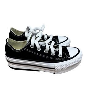 Converse Youth CTAS EVA Lift OX, 372861F, Size 11.5 Black/White